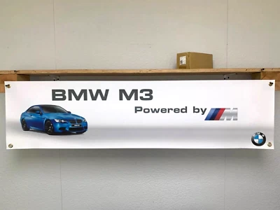 BMW M3 Banner M deportivo coche garaje taller exhibición pared pvc letrero Foto 1 de 4