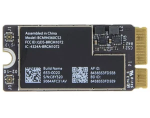 OEM MacBook Air 11" A1465 2013 2014 2015 Airport Card Wi-Fi + Bluetooth 653-0020 - Picture 1 of 1