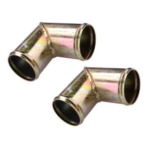2x Manguera Conector Refrigerante Radiador 90 Grados Aluminio 1-3/4" 1.75" OD - Imagen 1 de 4