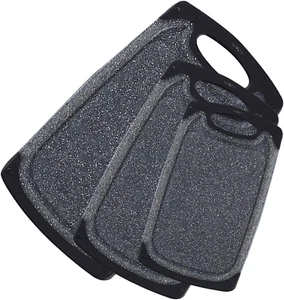 Profi 3er Set spülmaschinenfeste Schneidebretter mit Saftrillen - Bild 1 von 12