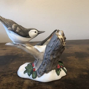 Vintage 1984 Gallery Originals White-breasted Nuthatches Porcelain Figurine VTG - Picture 1 of 10