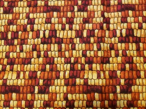 Vintage Cotton Fabric 43" x 36" Classic Cottons Indian Corn 2000 Autumn Harvest - Picture 1 of 4