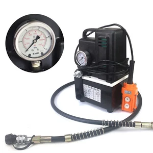 Bomba hidráulica eléctrica accionada a alta presión bomba de 1,2 KW válvula de acción simple 220 V - Imagen 1 de 9
