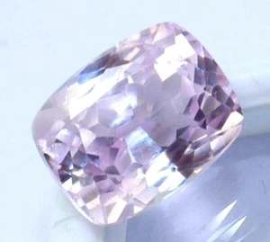 6.40 Ct Natural Certified Pink Morganite from Brazil Cushion Cut Loose Gemstone - Picture 1 of 5