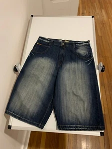 Vintage Southpole Shorts Faded Navy Baggy Jorts Men’s 38 Y2K Skater Biker Grunge - Picture 1 of 10