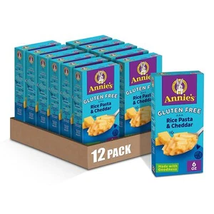 Annie's Glutenfreie Makkaroni und Käse, Reisnudeln und Cheddar, 6 Unzen (Packung - Bild 1 von 8