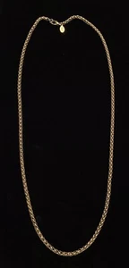 Nolan Miller Signed Gold Tone Rope Chain Necklace - Picture 1 of 24