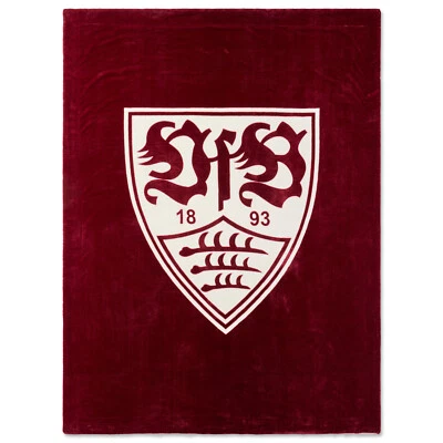 VERTRIEBSARENA GMBH VfB Stuttgart Sherpadecke royal 150x200cm offizieller Fanartikel mit Wappen