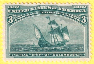 SELLO DE EE. UU. JIS36 SC# 232 3c 1893 NG *COMO NUEVO CV $45,00 FVF 858 - Imagen 1 de 2