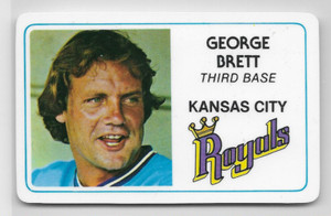 George Brett 1981 Permagraphics Superstar Credit Card 