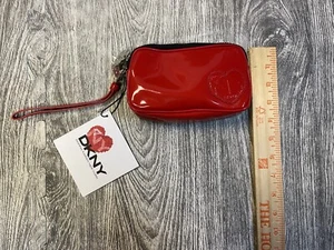 Bnwt DNKY red patent wristlet - Picture 1 of 5