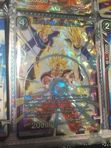 SS Son Goku, SS Vegeta, & SS Trunks, Triple Combination SR BT19-011 M PF DBZS - Picture 1 of 1