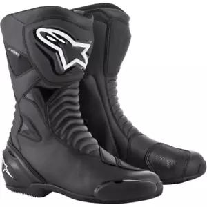 Alpinestars Adult's SMX S Waterproof Motorcycle boots Black/Black Size 40 - Bild 1 von 5