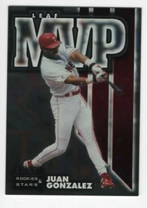 1998 Leaf Rookies & Stars - Leaf MVP JUAN GONZALEZ TEXAS RANGERS #8 3507/5000 - Bild 1 von 2