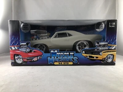 Muscle Machine 1/18 scale ’66 GTO Grey Limited Edition 5,800 pcs - Image 1 of 2