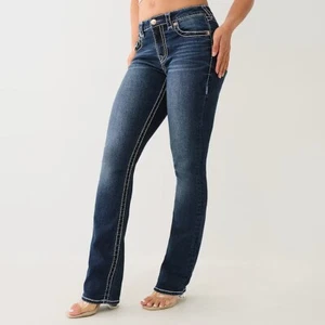 stunning true religion Billie jeans women 29 waist, straight mid rise - Picture 1 of 9
