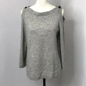 Ann Taylor Women Medium Sweate Cold Shoulder Pullover Wool Long Sleeve - Picture 1 of 7