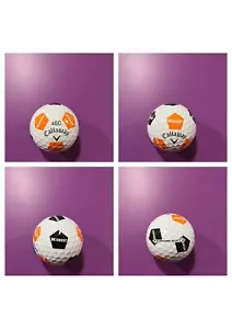 LOGO GOLF BALL-(1) RARE #480 MIDWEST TRUVIS! ORANGE/BLACK PENT! NEW! - Picture 1 of 5