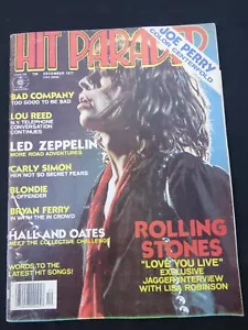 Hit Parader Rock Music Magazine December 1977 Led Zeppelin Rolling Stones - Picture 1 of 3