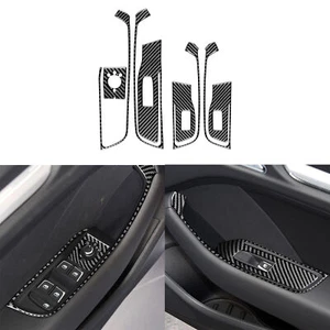 Panel de interruptor de elevación de ventana de fibra de carbono real moldura para Audi A3 S3 RS3 8V 13-19 - Imagen 1 de 11
