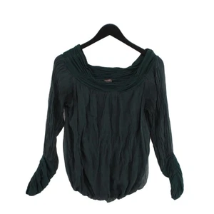Phase Eight Damen Top S Grün 100% Viskose Langarm Rundhals Basic - Bild 1 von 5