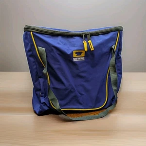 Bolso de Mano Mountain Smith Basic Cube Azul Amarillo Lona Camping Viaje - Imagen 1 de 7