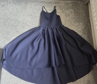 NAVY SCUBA PROM DRESS  AGE 11 HEIGHT 146cm MACHINE WASHABLE - Image 1 of 4
