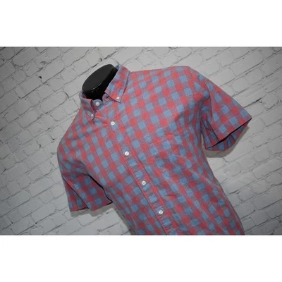 J Crew Dress Shirt Mens Size XL Classic Fit Button Up Blue Pink Gingham Plaids - Image 1 of 4