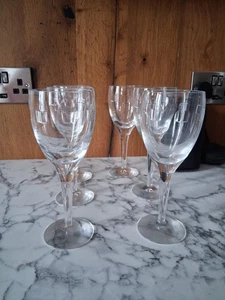 Waterford Crystal John Rocha GEO Large Wine Glasses x 6 - Picture 1 of 4
