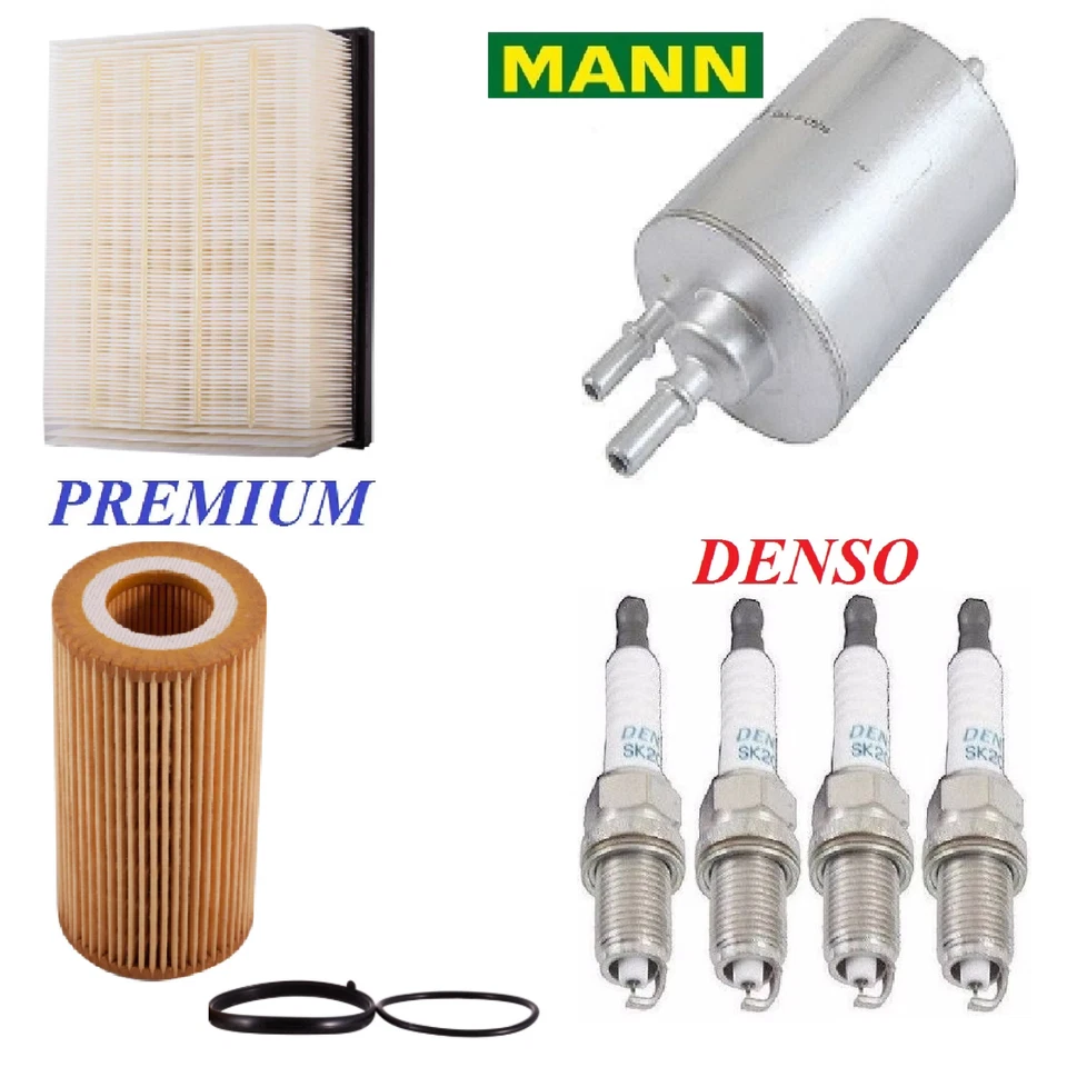 KIT de afinación filtros de aceite de aire bujías para Audi A4 Quattro 2,0 L 2005-2008 Foto 1 de 1