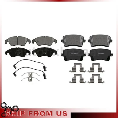 2 Front Rear Disc Brake Pad Set Fits 2009 2010 2013 2014 2015 2016 Audi A4 - Image 1 of 4
