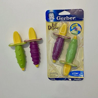 Cuchara Gerber lil’ Dipper Little Dipper 2003 descontinuada alimentación del bebé 78701 NOS Foto 1 de 4