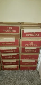 Versiegelte Bankbox 50 OBW Rollen. 25 $ ungeöffnet 1 Schachtel Penny. Gebracht Georgien 2025 - Bild 1 von 3