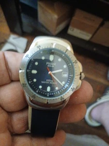 Pulsar Orologio Solare Uomo 37mm Tono Argento Data V145-0C30 Quadrante Blu 100M - Foto 1 di 5