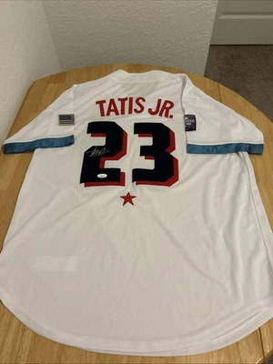 Fernando Tatis Jr San Diego Padres Autographed 2021 All Star Jersey JSA Cert - Image 1 of 4