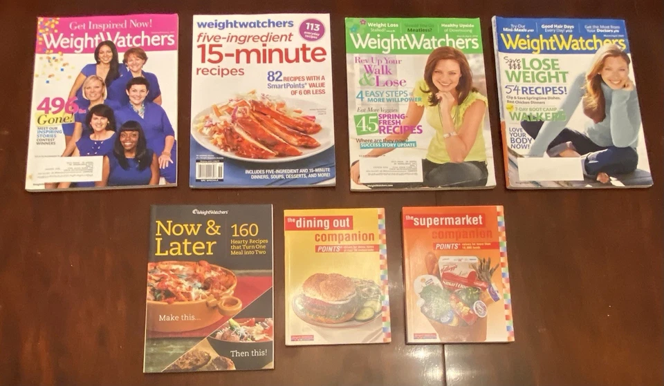 Lot Of WEIGHT WATCHERS Magazines + Guides Foto 1 de 4