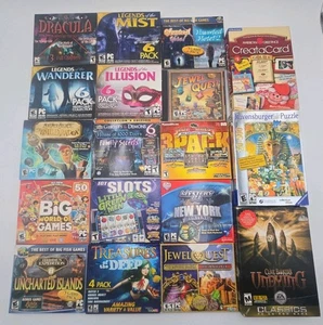Huge Lot 100+ Vintage PC Games Big Fish Hidden Object Puzzle Casino Sims... - Picture 1 of 11