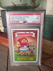 2022 GPK Book Worms Brent Engstrom Artist Auto PSA 9 - Picture 1 of 2