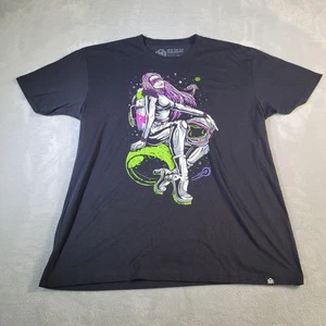Into The AM Shirt Herren XL schwarz Astronaut Girl Space Graphic Tee T-Shirt - Bild 1 von 11