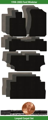 Заказной классический петля коврик комплект для 1998-2003 Ford Windstar (5 штук) #M4Y - Изображение 1 из 4
