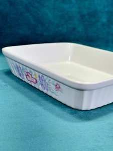 Vintage Japan Floral Ceramic Baking Dish 8x6 Oven Microwave Dishwasher Safe - Picture 1 of 8