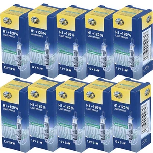 10x Hella Light  Performance +120 mehr licht H1 Hauptscheinwerfer Abblendlicht - Bild 1 von 2