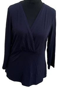 Baukjen dunkelblaues Top Größe 16 Viskose-Mix Damen  - Bild 1 von 7