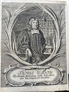 Thomas Watson Portrait, Radierung Ende 17. Jahrhundert - Bild 1 von 9