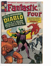 FANTASTIC FOUR 30 - QUALIFIED VG+ 4.5 - 1ST APPEARANCE OF DIABLO (1964)