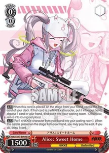 Bianco nero NIKKE Alice: Sweet Home NIK/S117-E069S SR super raro - Foto 1 di 1
