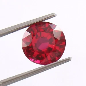 AAA Natural Flawless Mozambique Ruby Round Loose Gemstone Cut 11x11 MM - Picture 1 of 6
