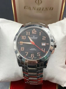Vintage Candino Swiss Watch Extreme Performance Mens With Box Mint 42mm Date - Picture 1 of 24