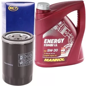 SCT ÖLFILTER + 5L 5W-30 MOTORÖL MANNOL ENERGY COMBI LL 5W30 für VW 504.00 507.00 - Bild 1 von 3