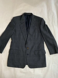 Traje Chaqueta ERMENEGILDO ZEGNA Gris Carbón Rayas Lana 100% Lana 52R LEER - Imagen 1 de 10